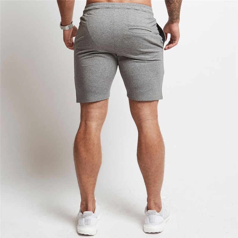 Mens cotton shorts Calf-Length gyms Fitness Bodybuilding Casual Joggers workout Brand sporting short pants Sweatpants Sportswear