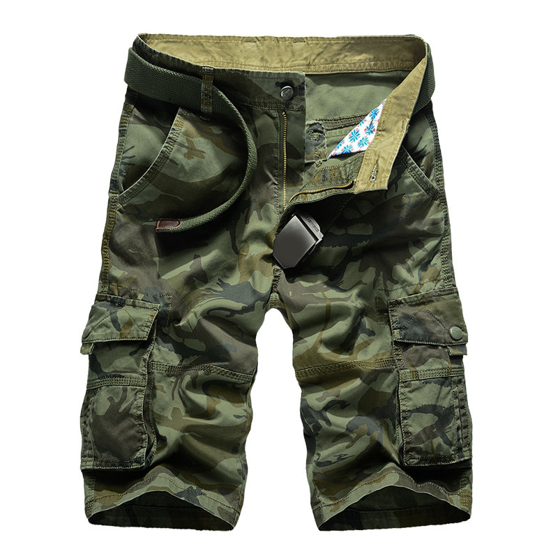 Camouflage Camo Cargo Shorts Men 2018 New Mens Casual Shorts Male Loose Work Shorts Man Military Short Pants